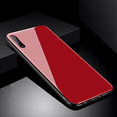 Carcasa Bumper Funda Silicona Espejo T04 para Samsung Galaxy A90 5G Rojo