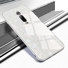 Carcasa Bumper Funda Silicona Espejo T04 para Xiaomi Mi 9T Blanco