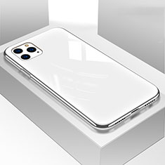 Carcasa Bumper Funda Silicona Espejo T05 para Apple iPhone 11 Pro Max Blanco