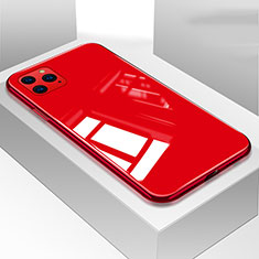 Carcasa Bumper Funda Silicona Espejo T05 para Apple iPhone 11 Pro Max Rojo