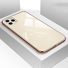 Carcasa Bumper Funda Silicona Espejo T05 para Apple iPhone 11 Pro Oro