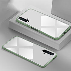 Carcasa Bumper Funda Silicona Espejo T05 para Huawei Nova 5T Blanco