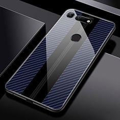 Carcasa Bumper Funda Silicona Espejo Z03 para Huawei Honor V20 Azul