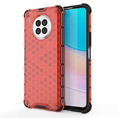 Carcasa Bumper Funda Silicona Transparente 360 Grados AM1 para Huawei Honor 50 Lite Rojo