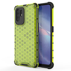 Carcasa Bumper Funda Silicona Transparente 360 Grados AM1 para Oppo A94 5G Verde