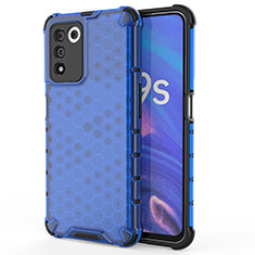 Carcasa Bumper Funda Silicona Transparente 360 Grados AM1 para Oppo K9S 5G Azul