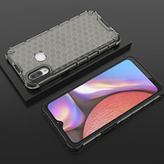Carcasa Bumper Funda Silicona Transparente 360 Grados AM1 para Samsung Galaxy A10s Negro