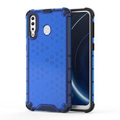 Carcasa Bumper Funda Silicona Transparente 360 Grados AM1 para Samsung Galaxy A40s Azul