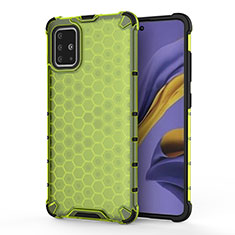 Carcasa Bumper Funda Silicona Transparente 360 Grados AM1 para Samsung Galaxy A51 4G Verde