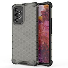 Carcasa Bumper Funda Silicona Transparente 360 Grados AM1 para Samsung Galaxy A53 5G Negro