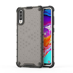 Carcasa Bumper Funda Silicona Transparente 360 Grados AM1 para Samsung Galaxy A70 Negro