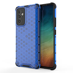 Carcasa Bumper Funda Silicona Transparente 360 Grados AM1 para Samsung Galaxy A82 5G Azul