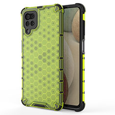 Carcasa Bumper Funda Silicona Transparente 360 Grados AM1 para Samsung Galaxy F12 Verde