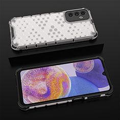 Carcasa Bumper Funda Silicona Transparente 360 Grados AM1 para Samsung Galaxy F23 5G Blanco