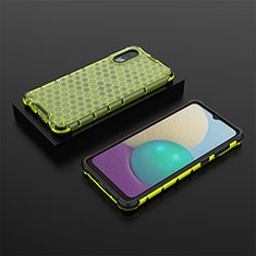 Carcasa Bumper Funda Silicona Transparente 360 Grados AM1 para Samsung Galaxy M02 Verde