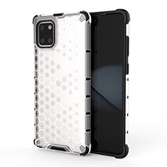 Carcasa Bumper Funda Silicona Transparente 360 Grados AM1 para Samsung Galaxy Note 10 Lite Blanco