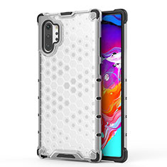 Carcasa Bumper Funda Silicona Transparente 360 Grados AM1 para Samsung Galaxy Note 10 Plus 5G Blanco