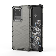 Carcasa Bumper Funda Silicona Transparente 360 Grados AM1 para Samsung Galaxy S20 Ultra Negro