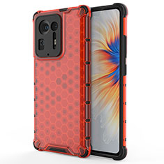 Carcasa Bumper Funda Silicona Transparente 360 Grados AM1 para Xiaomi Mi Mix 4 5G Rojo