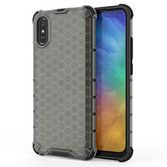 Carcasa Bumper Funda Silicona Transparente 360 Grados AM1 para Xiaomi Redmi 9AT Negro