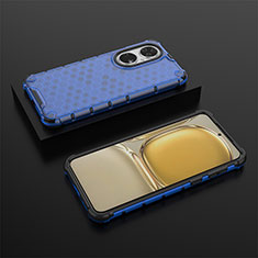 Carcasa Bumper Funda Silicona Transparente 360 Grados AM2 para Huawei P50 Pro Azul
