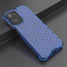 Carcasa Bumper Funda Silicona Transparente 360 Grados AM2 para Realme 10 4G Azul