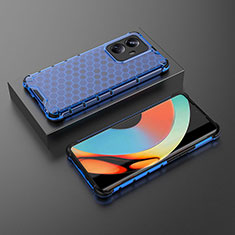 Carcasa Bumper Funda Silicona Transparente 360 Grados AM2 para Realme 10 Pro+ Plus 5G Azul