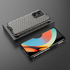Carcasa Bumper Funda Silicona Transparente 360 Grados AM2 para Realme 10 Pro+ Plus 5G Negro