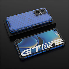 Carcasa Bumper Funda Silicona Transparente 360 Grados AM2 para Realme GT Neo 3T 5G Azul