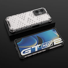 Carcasa Bumper Funda Silicona Transparente 360 Grados AM2 para Realme GT Neo 3T 5G Blanco