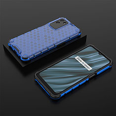 Carcasa Bumper Funda Silicona Transparente 360 Grados AM2 para Realme V11s 5G Azul
