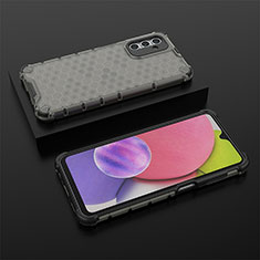 Carcasa Bumper Funda Silicona Transparente 360 Grados AM2 para Samsung Galaxy A04s Negro