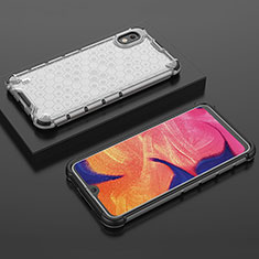 Carcasa Bumper Funda Silicona Transparente 360 Grados AM2 para Samsung Galaxy A10 Blanco