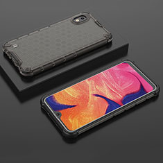 Carcasa Bumper Funda Silicona Transparente 360 Grados AM2 para Samsung Galaxy A10 Negro