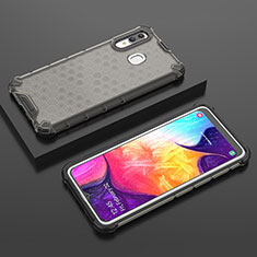 Carcasa Bumper Funda Silicona Transparente 360 Grados AM2 para Samsung Galaxy A20 Negro