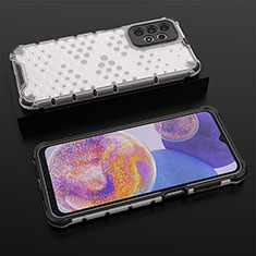 Carcasa Bumper Funda Silicona Transparente 360 Grados AM2 para Samsung Galaxy A23 5G Blanco