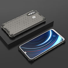 Carcasa Bumper Funda Silicona Transparente 360 Grados AM2 para Samsung Galaxy A40s Negro