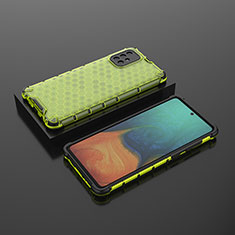 Carcasa Bumper Funda Silicona Transparente 360 Grados AM2 para Samsung Galaxy A71 4G A715 Verde