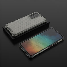 Carcasa Bumper Funda Silicona Transparente 360 Grados AM2 para Samsung Galaxy A82 5G Negro