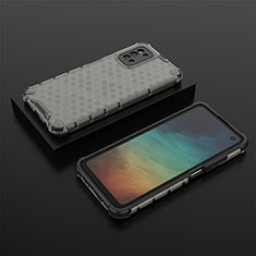 Carcasa Bumper Funda Silicona Transparente 360 Grados AM2 para Samsung Galaxy F52 5G Negro