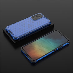 Carcasa Bumper Funda Silicona Transparente 360 Grados AM2 para Samsung Galaxy F54 5G Azul