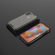 Carcasa Bumper Funda Silicona Transparente 360 Grados AM2 para Samsung Galaxy M11 Negro