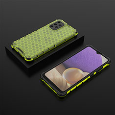 Carcasa Bumper Funda Silicona Transparente 360 Grados AM2 para Samsung Galaxy M32 5G Verde