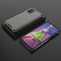 Carcasa Bumper Funda Silicona Transparente 360 Grados AM2 para Samsung Galaxy M51 Negro