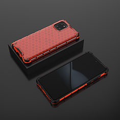 Carcasa Bumper Funda Silicona Transparente 360 Grados AM2 para Samsung Galaxy M60s Rojo