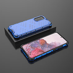 Carcasa Bumper Funda Silicona Transparente 360 Grados AM2 para Samsung Galaxy S20 Azul