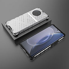Carcasa Bumper Funda Silicona Transparente 360 Grados AM2 para Vivo X90 5G Blanco