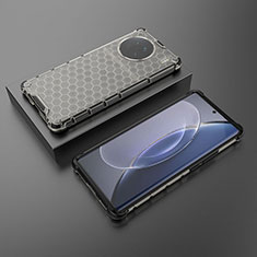 Carcasa Bumper Funda Silicona Transparente 360 Grados AM2 para Vivo X90 5G Negro