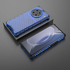 Carcasa Bumper Funda Silicona Transparente 360 Grados AM2 para Vivo X90 Pro+ Plus 5G Azul