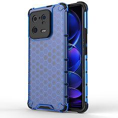 Carcasa Bumper Funda Silicona Transparente 360 Grados AM2 para Xiaomi Mi 13 Pro 5G Azul